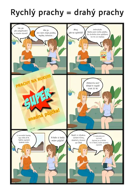Komiks: Rychlý prachy = drahý prachy