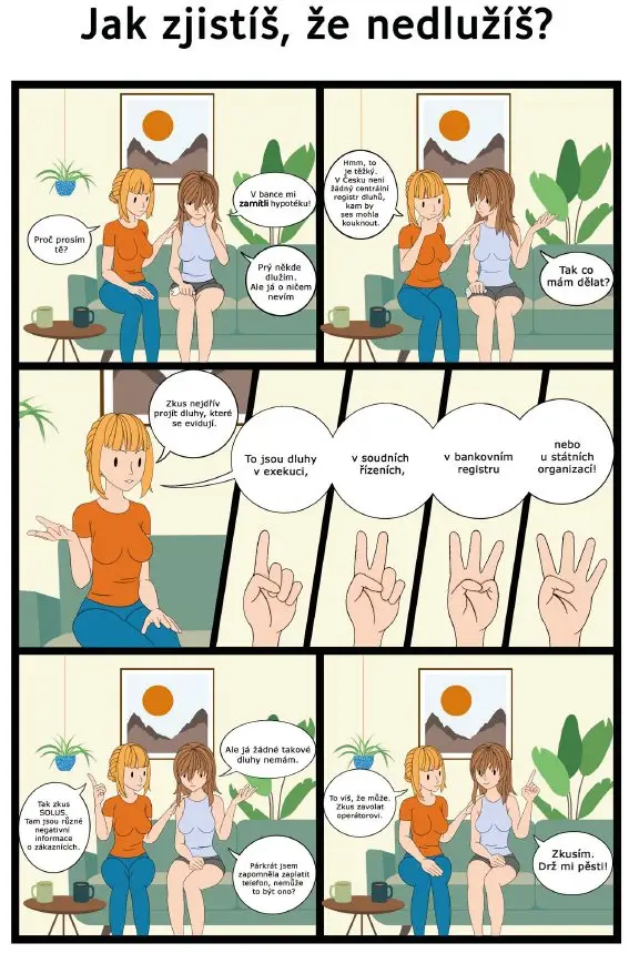 Komiks: Jak zjistíš, že nedlužíš?