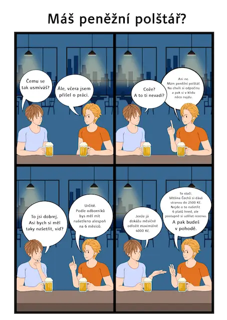 Komiks: Máš peněžní polštář?